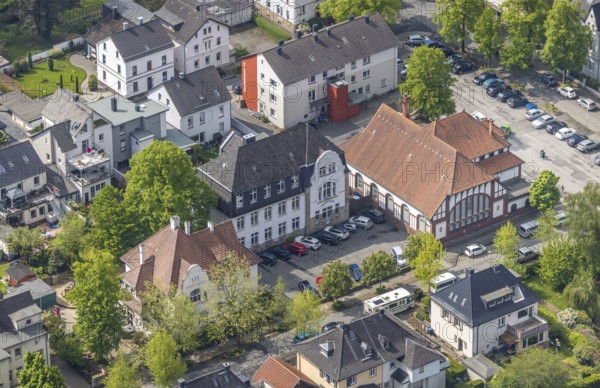 Aerial photograph, Jobcenter EN Regionalstelle Witten / Wetter / Herdecke - Außenstelle Wetter, Stadt- und Kreisarchiv, Wetter, Ruhr Area, North Rhine-Westphalia, Germany, archive, authority, Bismarckstraße, DE, Europe, Jobcenter, aerial photograph, aerial photography, aerial photography, overview, bird's-eye view, overview