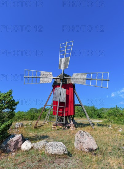 Red windmill, Kristinelund, Öland, Sweden