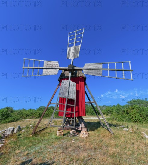 Red windmill, Kristinelund, Öland, Sweden