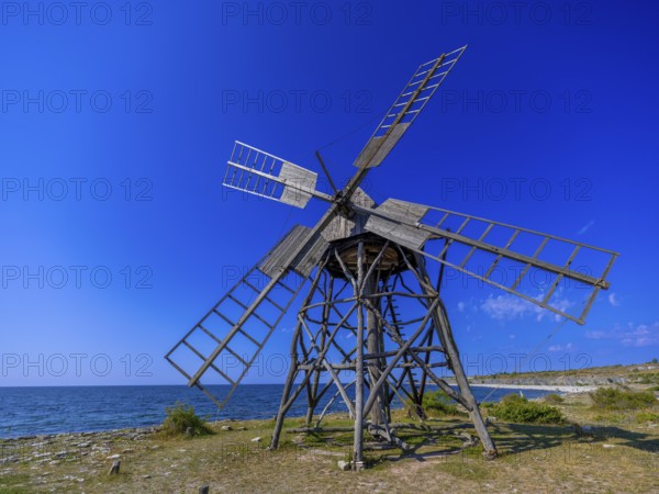 Historic grist mill, grinding mill, Jordhamn, Öland, Sweden