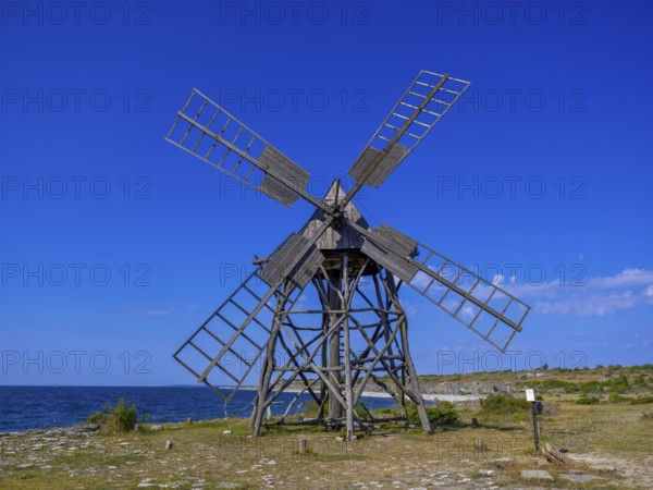 Historic grist mill, grinding mill, Jordhamn, Öland, Sweden