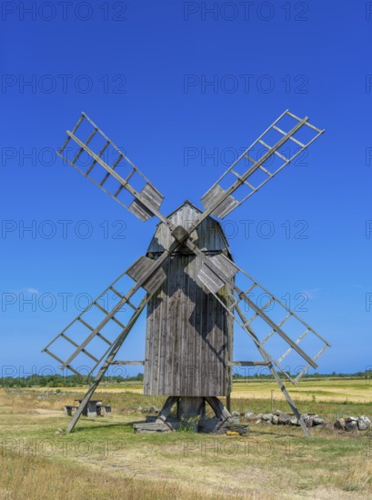 The mills of Lerkaka, historical windmill, trestle windmill, Lerkaka, Öland, Sweden