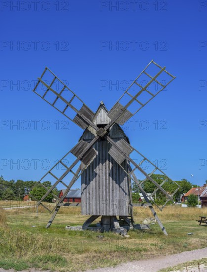 The mills of Lerkaka, historical windmill, trestle windmill, Lerkaka, Öland, Sweden