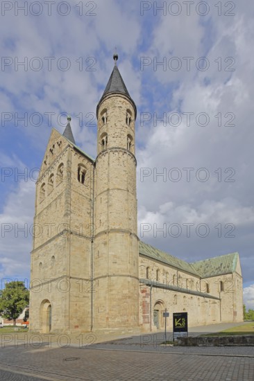 Romanesque Monastery of Our Lady with twin towers and art museum, Magdeburg, Romanesque Road, Saxony-Anhalt, Germany