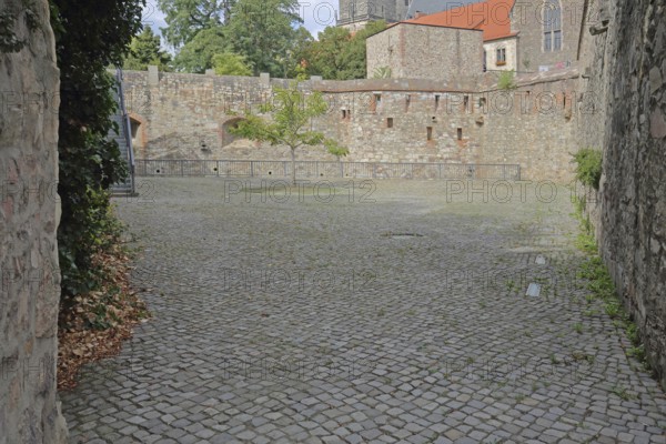 Medieval bastion Cleve with defence defence tower Cleve, city fortification, wall, Fürstenwall, Magdeburg, Saxony-Anhalt, Germany