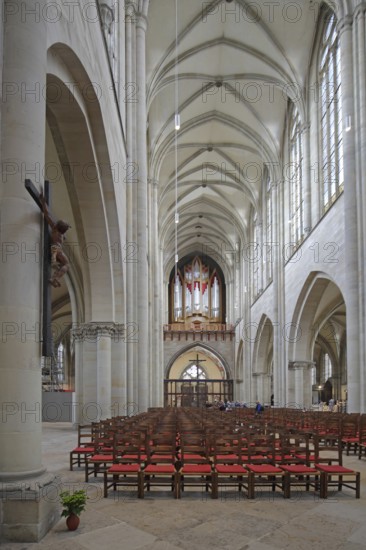 Gothic cathedral, interior view, St Mauritius and St Katharina, Magdeburg Cathedral, Magdeburg, Saxony-Anhalt, Germany
