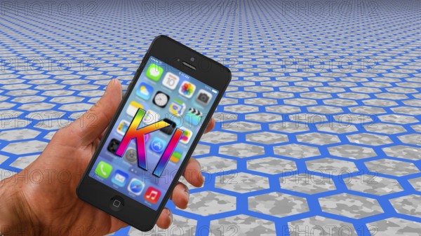 Symbol photo, new smartphone generation, AI, AI as an information aid, ChatGBT, OpenAI, chatbot, artificial intelligence, artificial intelligence, IT system, computer science, AI learning, IT technology, computer system, software, Microsoft, Apple, silicon brain, thinking machine, creativity, new wonder of the world, Einstein replacement, questionable intelligence, AI research, language robot, algorithm
