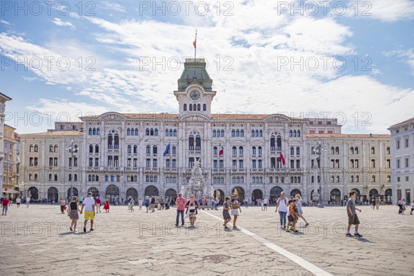 Piazza Unita dItalia in Trieste, Friuli-Venezia Giulia, Italy