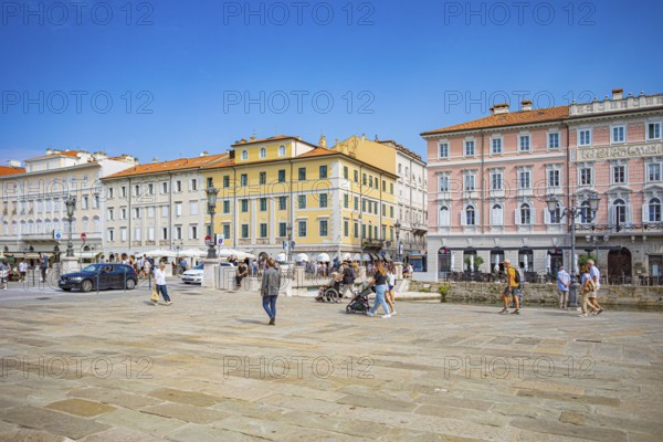 Piazza del Ponterosso in Trieste, Friuli-Venezia Giulia, Italy