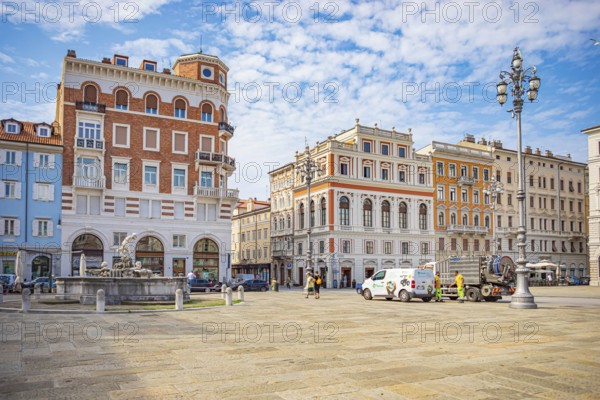 Piazza del Ponterosso in Trieste, Friuli-Venezia Giulia, Italy
