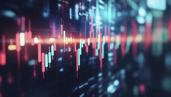 Candlestick Graph Featuring People: A Comprehensive Guide To Stock Market Analysis, Forex Trading, Business Analytics, And Investment Strategies, AI generated