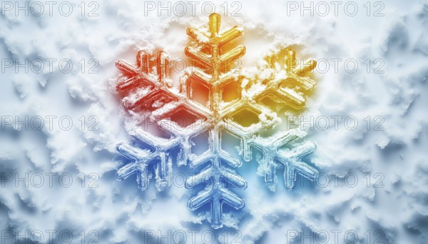 Temperature Protection Symbol: Sun Snowflake Sign For Weather Insulate Emblem With Thermal Insulation. Ultimate Protection For Extreme Temperatures, AI generated