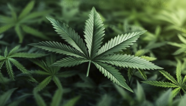 Medical Cannabis With Marijuana Hemp Leaf Symbol - Symbolize The Healing Potential Of Cannabis And Promote Its Use For Medicinal Purposes, AI generated