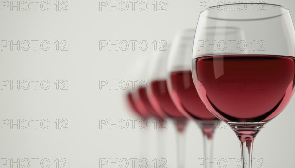 Continuous Flow Of Wine Glass: A Stream Of Wine Glass Pouring Into A Container To Create An Uninterrupted Flow Of Wine, AI generated