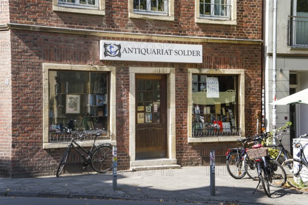 Solder Antiquarian bookshop, Wilsberg, film location of TV crime thriller Wilsberg, Münster, North Rhine-Westphalia, Germany
