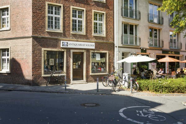 Solder Antiquarian bookshop, Wilsberg, film location of TV crime thriller Wilsberg, Münster, North Rhine-Westphalia, Germany