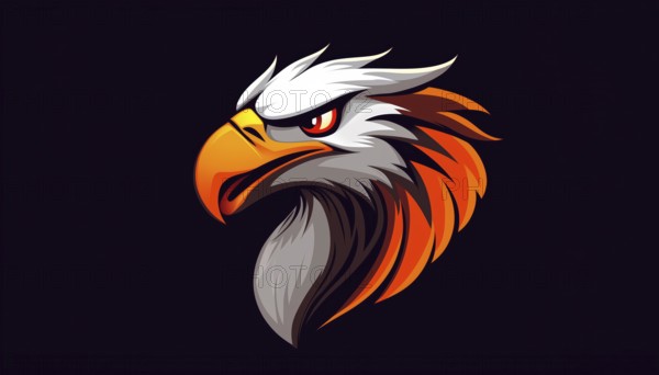 Eagle Sports Gaming Logo Badges Emblem Transformed Into An Eye-Catching Design For Gamers On The Cutting Edge, AI generated