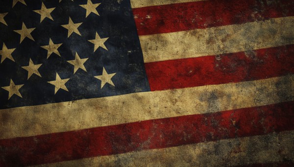 Detailed Capture Of Distressed American Flag In Close Proximity Showcasing The Texture And Wear Of The Flag'S Design, AI generated