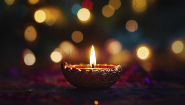 The Festival Of Lights: A Guide To The Beautiful Tradition Of Lighting Lanterns During The Diwali Celebration In India, AI generated