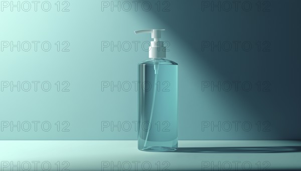 Alcohol Gel Hand Sanitizer Pump Bottle - Hygienic Washing Gel For Clean Hands, Effective And Convenient For On-The-Go Use, AI generated