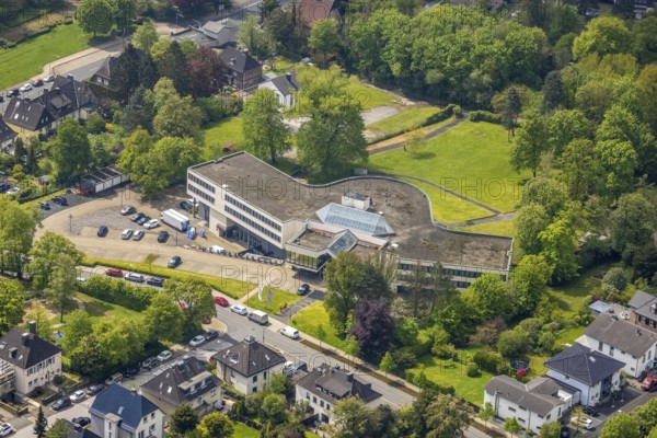 Aerial view, Best Western Plus Parkhotel Velbert, Velbert, Ruhr area, North Rhine-Westphalia, Germany, DE, Europe, gastronomy, hotel, hotel facilities, hotel business, aerial photography, aerial photography, overview, bird's-eye view, overview