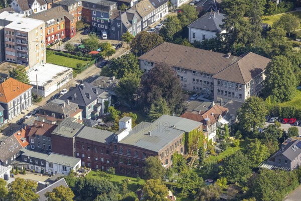 Aerial view, town hall Schwelm in the district Öhde in Schwelm, Ruhr area, North Rhine-Westphalia, Germany, authority, DE, Europe, aerial photograph, aerial photography, aerial photography, town hall, Schwelm, town of Schwelm, overview, bird's-eye view, overview