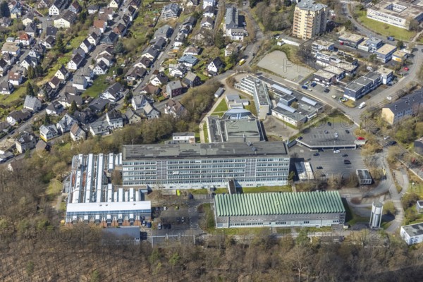 Aerial photograph, University of Siegen - Campus Paul Bonatz, Weidenau-Haardter Berg, Siegen, Siegerland, North Rhine-Westphalia, Germany, education, educational institution, DE, Europe, university, teaching institute, aerial photograph, aerial photography, aerial photography, overview, university, bird's-eye view, birds-eyes view, overview