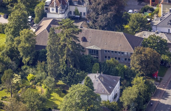 Aerial view, town hall Schwelm in the district Öhde in Schwelm, Ruhr area, North Rhine-Westphalia, Germany, authority, DE, Europe, aerial view, aerial photography, aerial photography, town hall, Schwelm, town of Schwelm, overview, bird's-eye view, overview