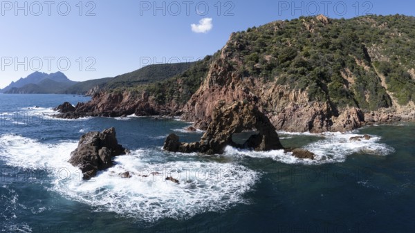 Arche de Purtellu, Gulf of Porto, Corsica, France
