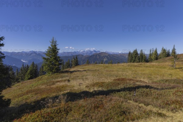 Landscape panorama, Hochkönig, Mountains, Salzburg, Autumnal