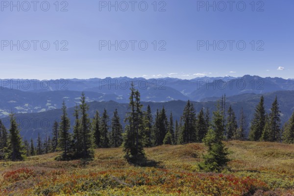Landscape panorama, Hochkönig, Mountains, Salzburg, Autumnal