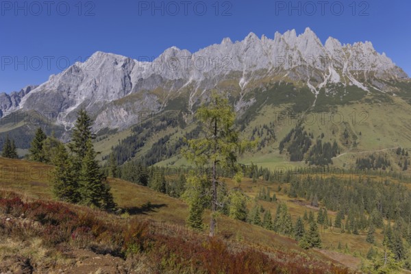 Landscape panorama, Hochkönig, Mountains, Salzburg, Autumnal