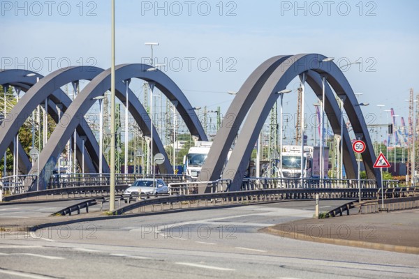 Wilhlemsburger Brücke road bridge, Veddel, Hamburg, Germany