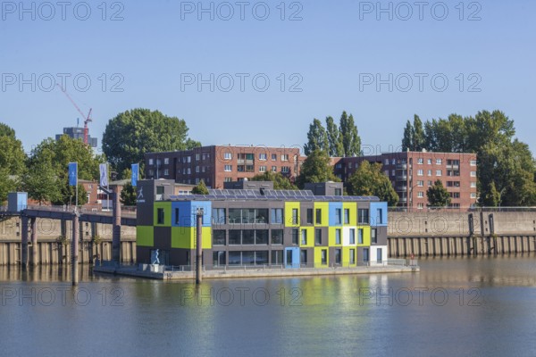 Information centre IBA Dock in Müggenburger Zollhafen, Veddel, Hamburg, Germany