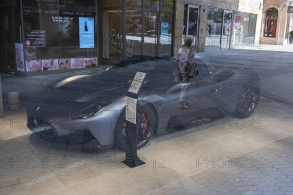 Maserati with an asking price of 363.600, 00 euro in a showroom, Nuremberg, Middle Franconia, Bavaria, Germany