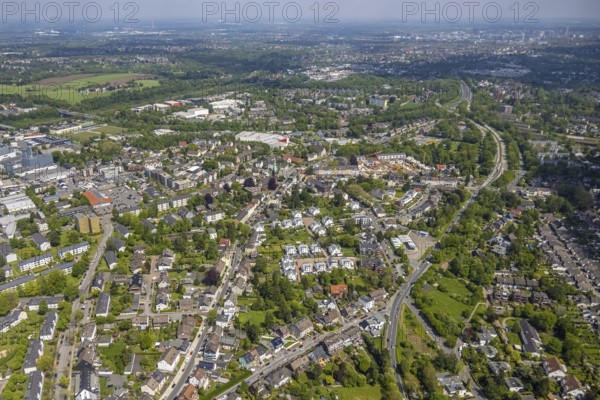Aerial view, site view, construction site and new construction residential area Rudolf-Harbig-Straße, Heißen - Mitte, Mülheim an der Ruhr, Ruhr area, North Rhine-Westphalia, Germany, construction work, construction area, building site, building plots, construction crane, construction project, construction site, property developer Wilma Wohnen, DE, Europe, property tax, real estate, aerial view, aerial photography, aerial photography, new building, overview, bird's-eye view, residential estate, living and living, residential area, residential buildings, residential quality, residential neighbourhood, housing estate, birds-eyes view, overview