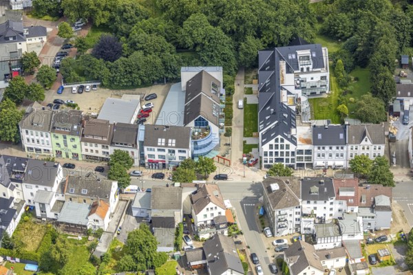 Aerial view, residential estate Am Emscherpark, Freiberg, Holzwickede, Ruhr area, North Rhine-Westphalia, Germany, DE, Europe, property tax, real estate, aerial view, aerial photography, aerial photography, overview, bird's-eye view, residential estate, living and living, residential area, residential buildings, quality of living, birds-eyes view, overview