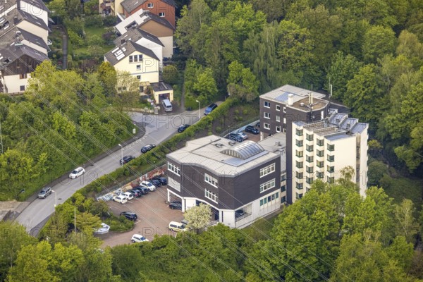 Aerial photo, Ambulanticum GmbH, Herdecke, Ruhr area, North Rhine-Westphalia, Germany, care and nursing, DE, Europe, high-rise buildings, aerial photo, aerial photography, aerial photography, care facility, overview, bird's eye view, birds-eyes view, overview