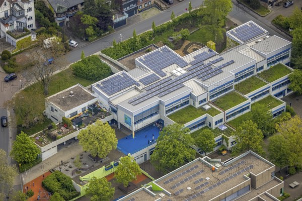 Aerial photo, Werner Richard Schule Herdecke, Herdecke, Ruhr area, North Rhine-Westphalia, Germany, education, educational institution, DE, Europe, educational institute, aerial photo, aerial photography, aerial photography, school, overview, bird's eye view, birds-eyes view, overview
