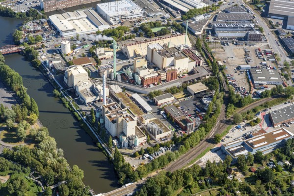 Europe, Germany, Hamburg, waste management company, disposal, waste, waste disposal, waste, environment, recycling, plastic, plastic waste, packaging, packaging, aerial view, aerial view, aerial view, aerial view, aerial photograph, aerial view, bird's eye view, incineration, hazardous waste, Borsigstrasse, MVB, AVG, hazardous waste incineration plant