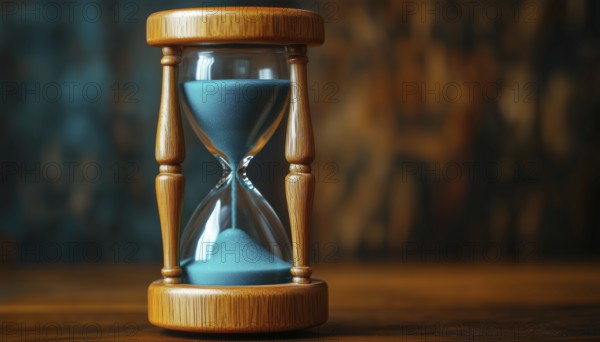Adorable Hourglass For Keeping Time Or As A Decorative Clock On Display. Perfect Addition To Any Room With Its Unique Sandglass Design, AI generated