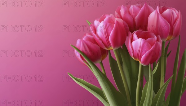 Realistic Tulips For Women'S Day: Celebrate The 8 March Holiday With Stunning Graphics For Posters, Brochures, Booklets, And Websites, AI generated
