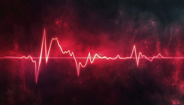 Cardiogram: Monitoring Your Heartbeat With Electrocardiogram Technology. Keeping Track Of Your Heart Rate Through An Ecg Monitor, AI generated