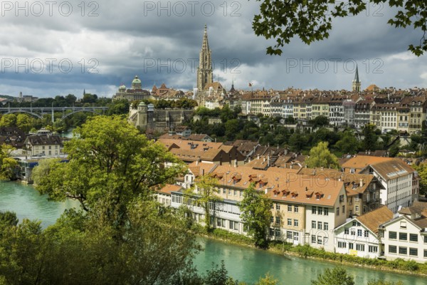 Panorama, Old Town, Bern, Canton of Bern, Switzerland