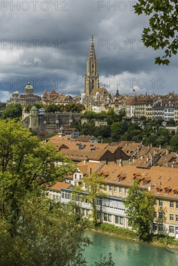 Panorama, Old Town, Bern, Canton of Bern, Switzerland