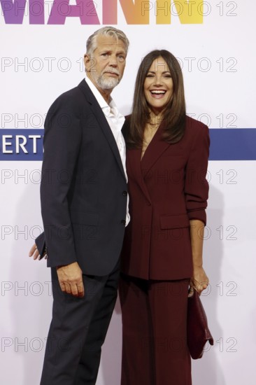 Kai Wiesinger and Bettina Zimmermann arriving at the Bertelsmann Summer Party 2025 at the Bertelsmann Representative Office in Berlin on 11 September 2025
