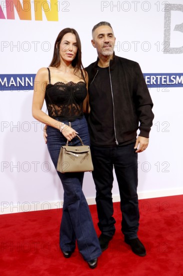 Bushido and his woman Anna-Maria Ferchichi arriving at the Bertelsmann Summer Party 2025 at the Bertelsmann Representative Office in Berlin on 11 September 2025