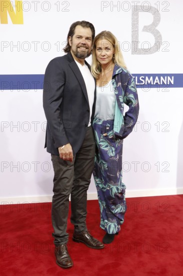 Daniel Fehlow and Jessica Ginkel arriving at the Bertelsmann Summer Party 2025 at the Bertelsmann Representative Office in Berlin on 11 September 2025