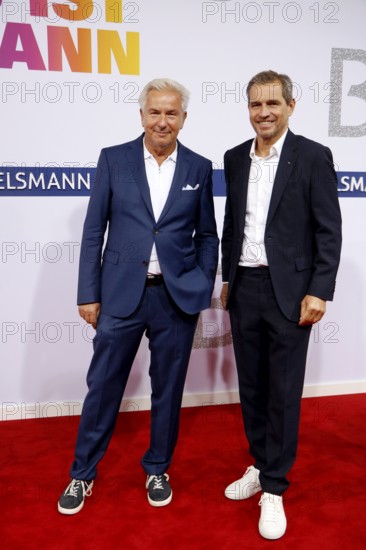 Klaus Wowereit and company arriving at the Bertelsmann Summer Party 2025 at the Bertelsmann Representative Office in Berlin on 11 September 2025
