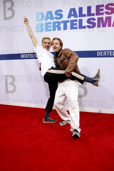 Ivo Kortlang and Timur Bartels arriving at the Bertelsmann Summer Party 2025 at the Bertelsmann Representative Office in Berlin on 11 September 2025